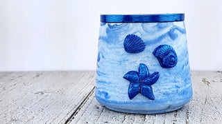 Blue Seaside Inspired Scented Candle